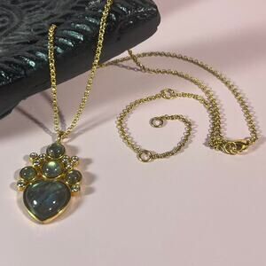 Hespera gold labradorite necklace